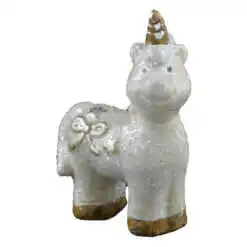 Figurina decorativa Unicorn din ceramica 12 CM
