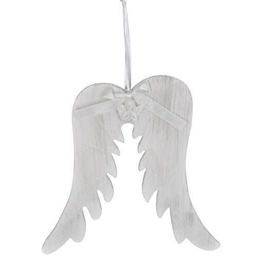 Decor usa/fereastra realizat din lemn in forma de aripa de ingeras - Design cu ingeras si fundita