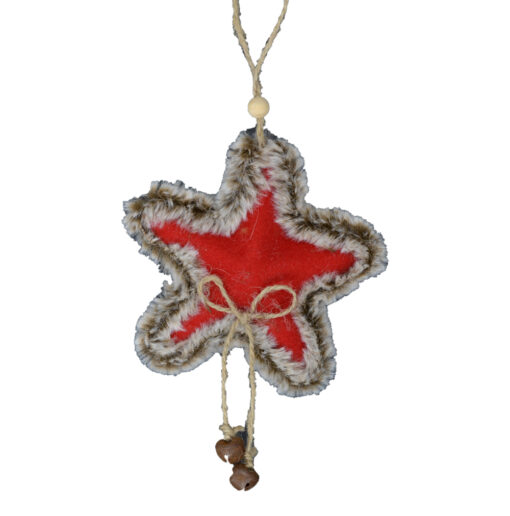 Decor de agatat pentru Craciun - Design Stea cu fundita