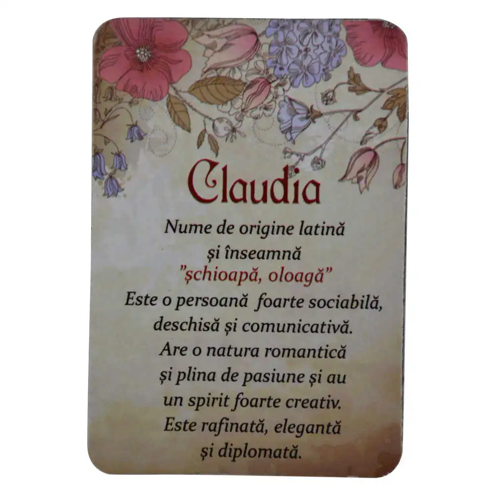 Magnet pentru frigider personalizat cu nume - Design inscriptionat