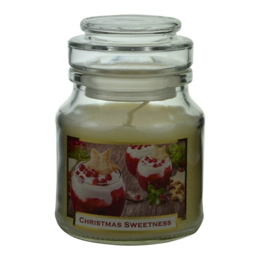 Lumanare parfumata in borcan de Craciun - Christmas Sweet
