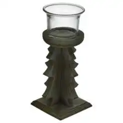 Suport pentru lumanare realizat din lemn - Design rustic (Model 2)