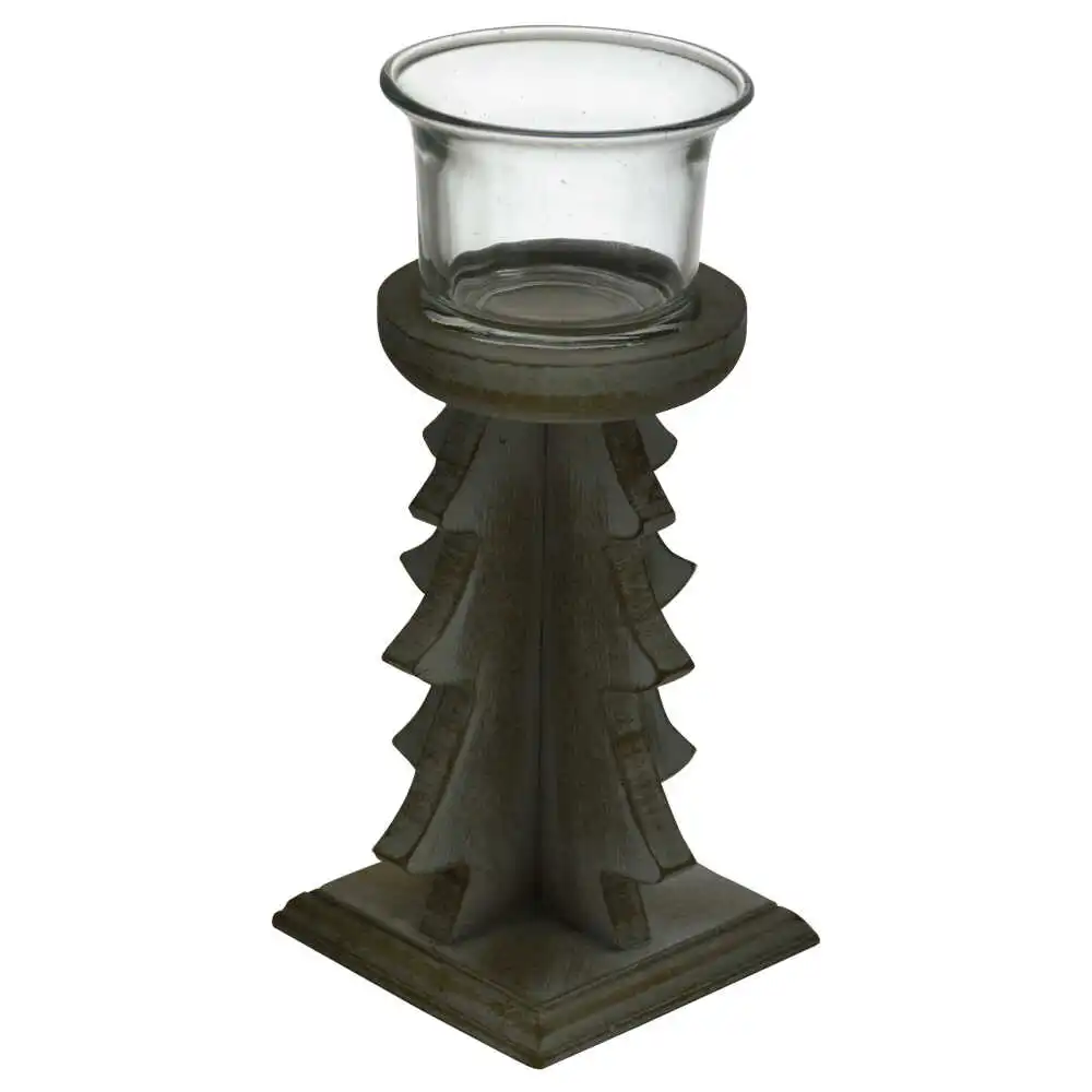 Suport pentru lumanare realizat din lemn - Design rustic (Model 2) Suport pentru lumanare realizat din lemn - Design rustic (Model 2)