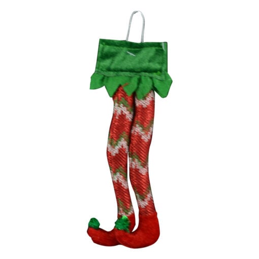 Decoratiune de sezon realizata din material textil - Picioruse cu agatatoare