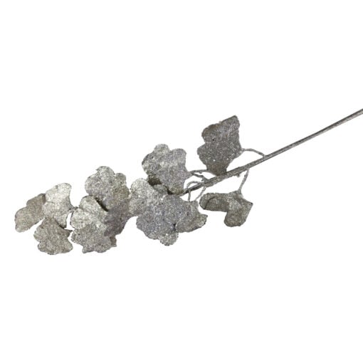 Pick decoratiune frunze Gingko glitter 85 CM