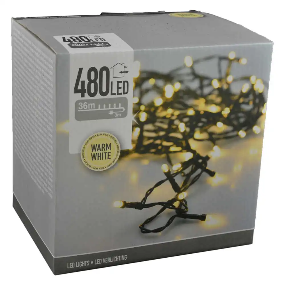 Instalatie Craciun cu 480 de leduri pentru interior si exterior - Alb cald Instalatie Craciun cu 480 de leduri pentru interior si exterior - Alb cald