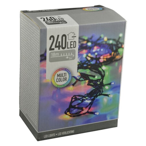 Instalatie cu 240 de leduri pentru interior si exterior - Multicolor