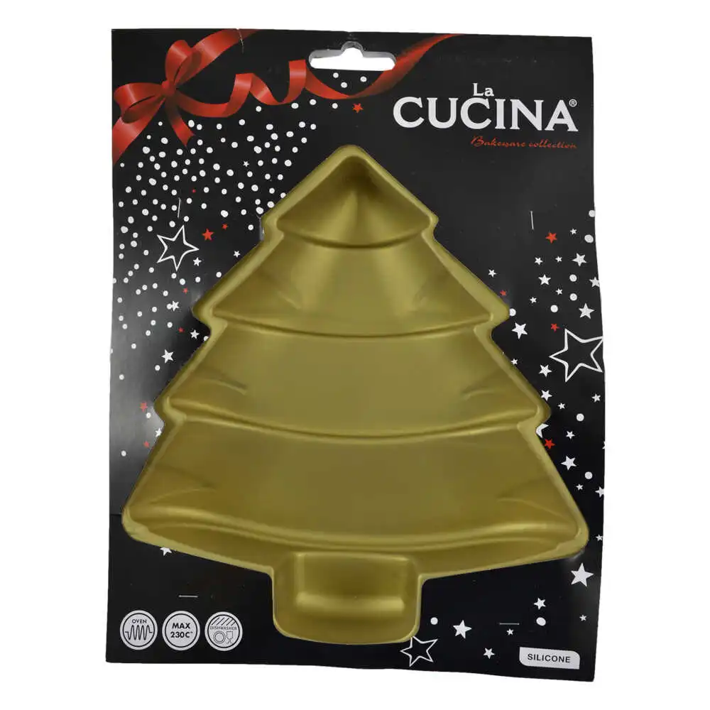 Forma pentru prajitura realizata din silicon - Brad - 2 culori Forma pentru prajitura realizata din silicon - Brad - 2 culori