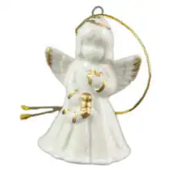 Ornament brad Ingeras din portelan 7 CM