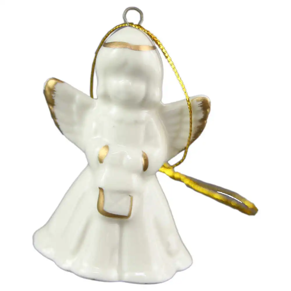 Ornament brad Ingeras din portelan 7 CM Ornament brad Ingeras din portelan 7 CM