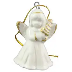 Ornament brad Ingeras din portelan 7 CM