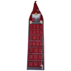 Calendar de advent realizat din material textil - Design cu spiridus - 2 modele