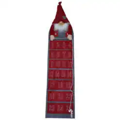 Calendar de advent realizat din material textil - Design cu spiridus - 2 modele