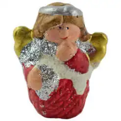 Figurina decorativa pentru Craciun realizata din ceramica - Ingeras - 2 modele (Model 1)