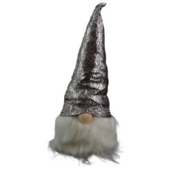 Figurina decorativa realizata din material textil cu lumina led - Spiridus (Model 1)