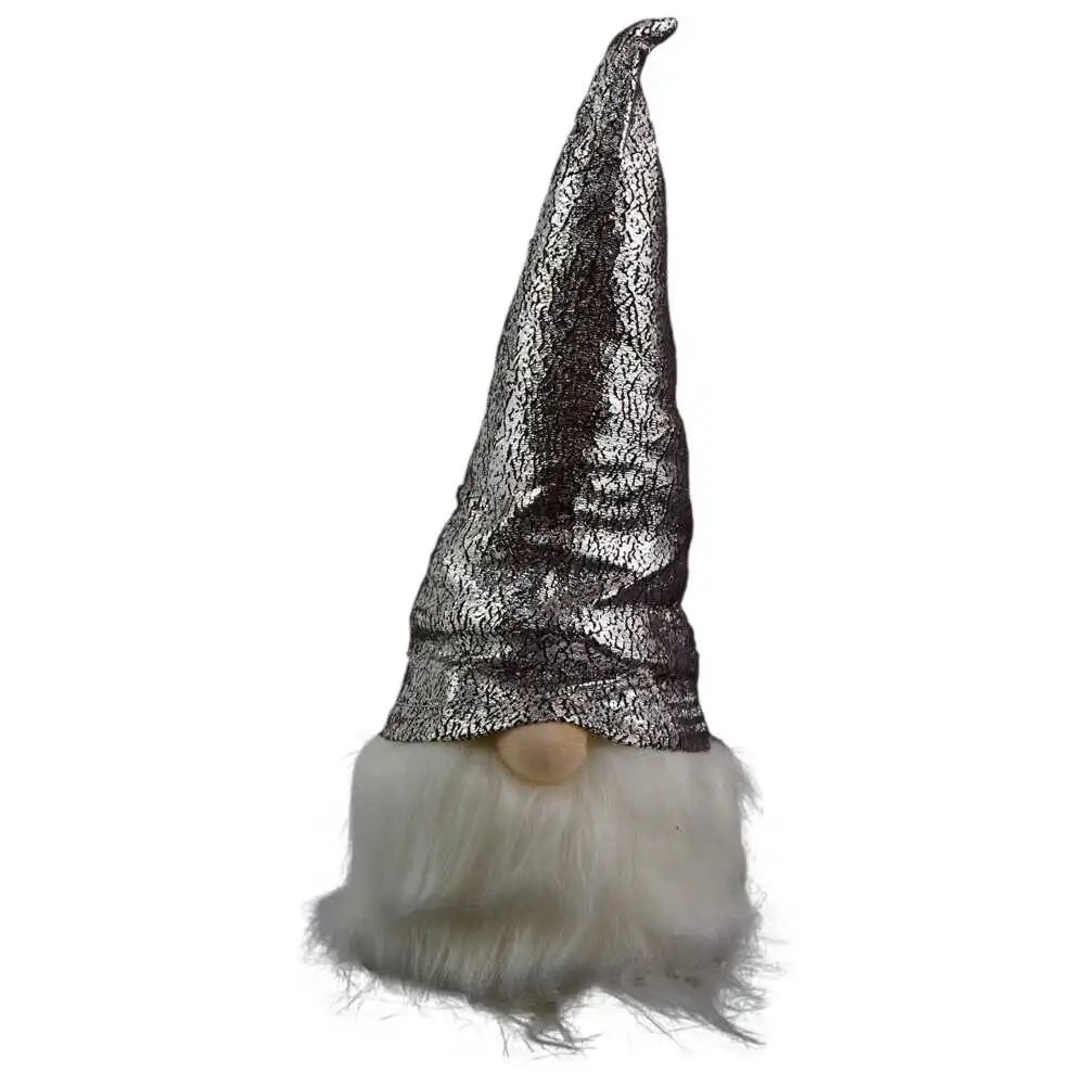 Figurina decorativa realizata din material textil cu lumina led - Spiridus (Model 1)