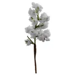 Set pick decoratiune pentru Craciun 24 de buc. - Bobite albe