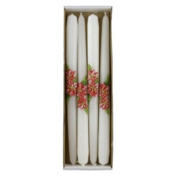 Set 4 lumanari Craciun cu Craciunita rosie 29 CM