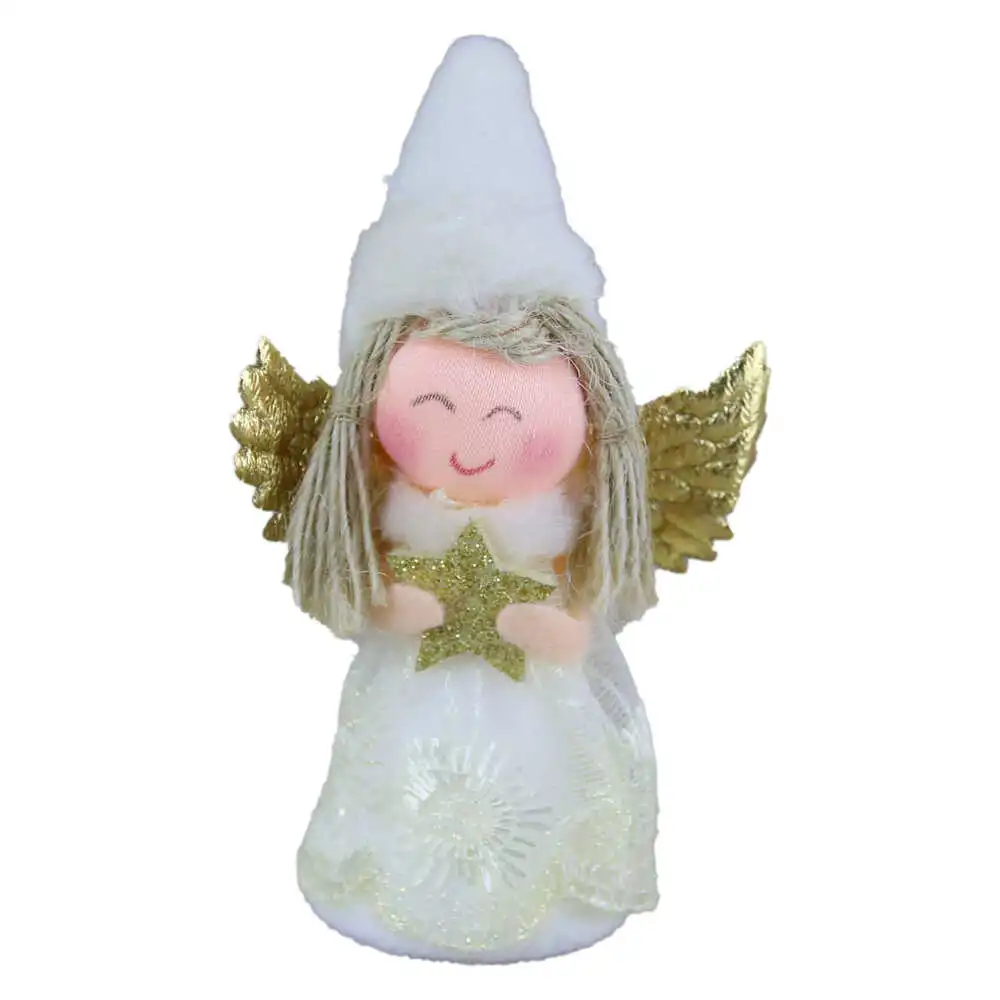 Figurina Craciun Ingeras cu caciula 11 CM Figurina Craciun Ingeras cu caciula 11 CM