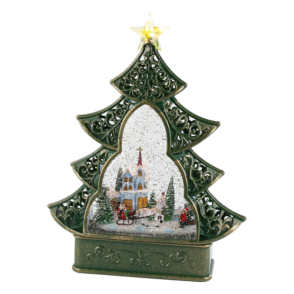 Ornament Craciun muzical cu led Brad 23x29 CM Ornament Craciun muzical cu led Brad 23x29 CM