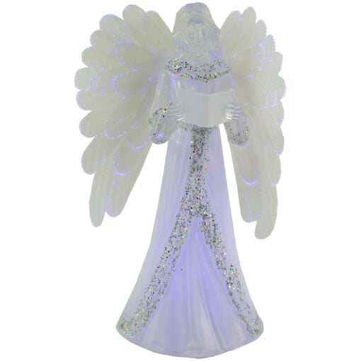 Inger cu leduri realizata din plastic pentru Craciun 23 CM
