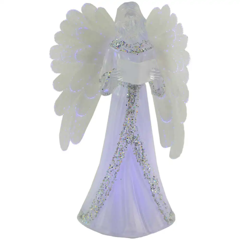 Inger cu leduri realizata din plastic pentru Craciun 23 CM