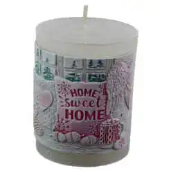 Lumanare craciun in forma cilindrica - Design Home Sweet Home (Model 1)