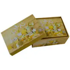 Set 3 cutii dreptunghiulare pentru cadouri - Design Craciun - Diverse modele (Model 2)