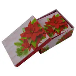 Set 3 cutii dreptunghiulare pentru cadouri - Design Craciun - Diverse modele (Model 2)