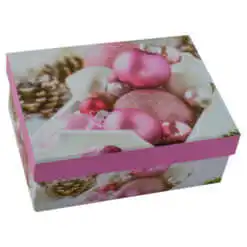 Set 3 cutii dreptunghiulare pentru cadouri - Design Craciun - Diverse modele (Model 2)