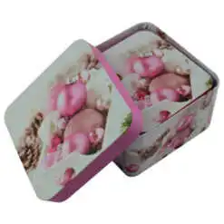 Set 3 cutii patrate pentru cadouri - Design Craciun - Diverse modele (Model 1)