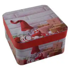 Set 3 cutii patrate pentru cadouri - Design Craciun - Diverse modele (Model 1)