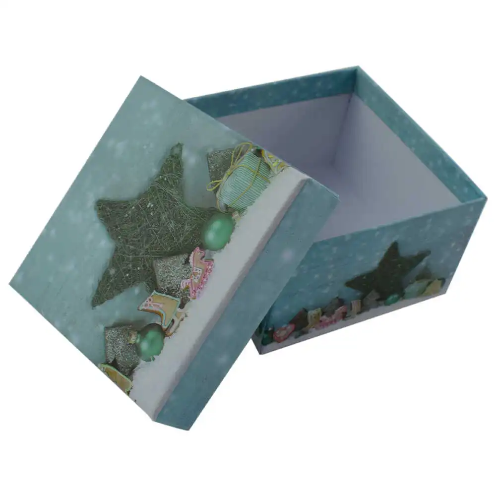 Cutie patrata pentru cadouri - Design Craciun - Diverse modele Cutie patrata pentru cadouri - Design Craciun - Diverse modele
