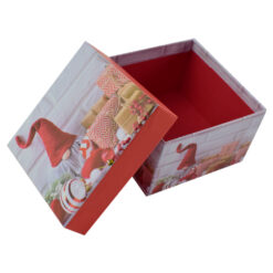 Cutie patrata pentru cadouri - Design Craciun - Diverse modele