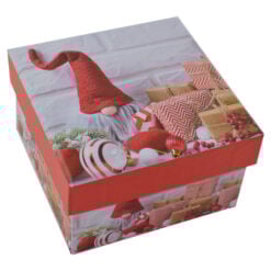 Cutie patrata pentru cadouri - Design Craciun - Diverse modele