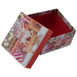 Cutie patrata pentru cadouri - Design Craciun - Diverse modele