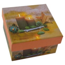 Cutie patrata pentru cadouri - Design Craciun - Diverse modele