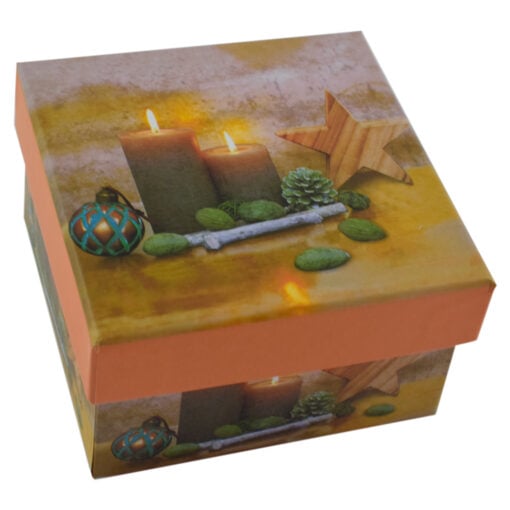 Cutie patrata pentru cadouri - Design Craciun - Diverse modele