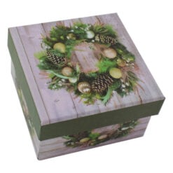 Cutie patrata pentru cadouri - Design Craciun - Diverse modele