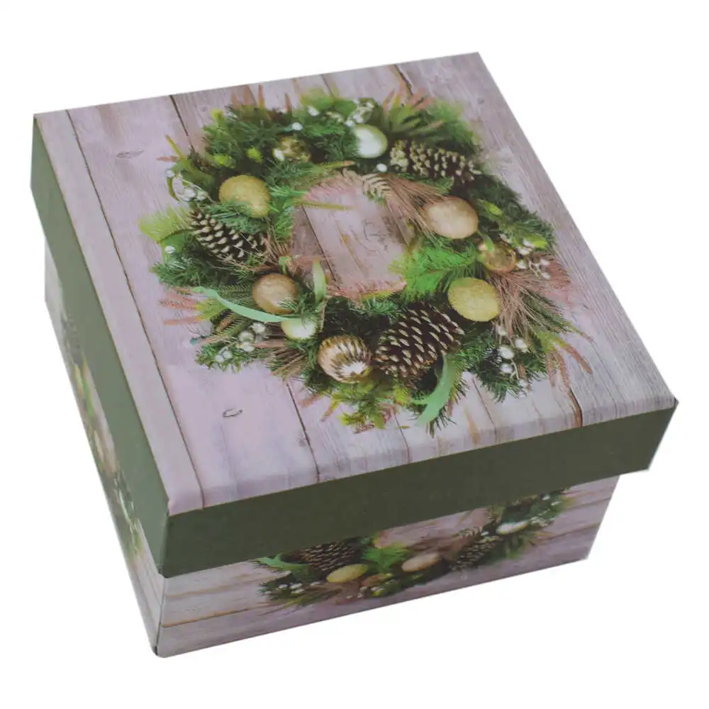 Cutie patrata pentru cadouri - Design Craciun - Diverse modele Cutie patrata pentru cadouri - Design Craciun - Diverse modele