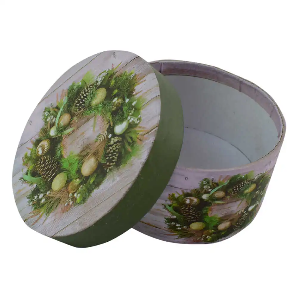 Cutie rotunda pentru cadouri - Design Craciun - Diverse modele Cutie rotunda pentru cadouri - Design Craciun - Diverse modele