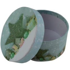 Cutie rotunda pentru cadouri - Design Craciun - Diverse modele