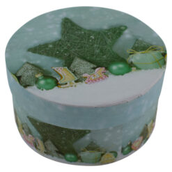 Cutie rotunda pentru cadouri - Design Craciun - Diverse modele