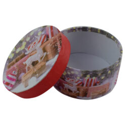 Cutie rotunda pentru cadouri - Design Craciun - Diverse modele