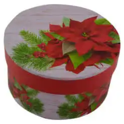 Cutie rotunda pentru cadouri - Design Craciun - Diverse modele