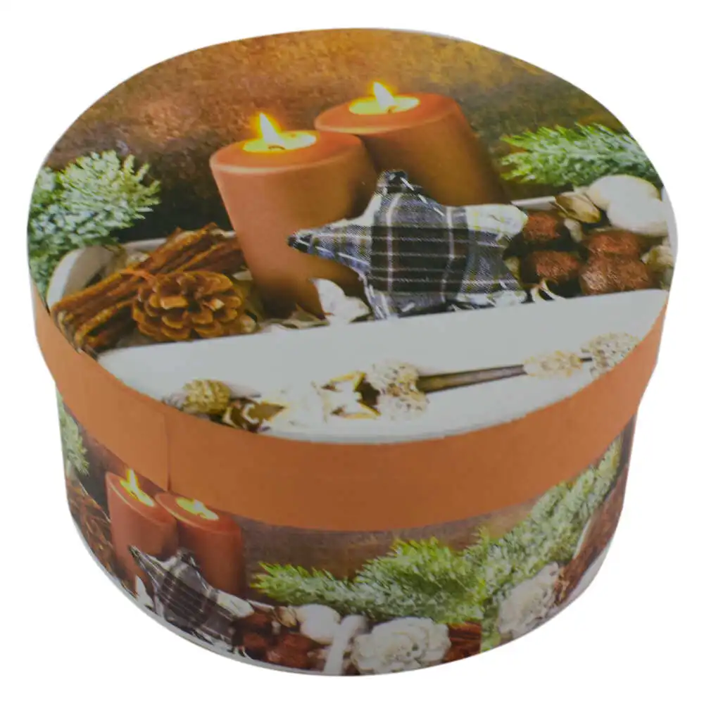 Cutie rotunda pentru cadouri - Design Craciun - Diverse modele Cutie rotunda pentru cadouri - Design Craciun - Diverse modele