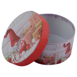 Cutie rotunda pentru cadouri - Design Craciun - Diverse modele