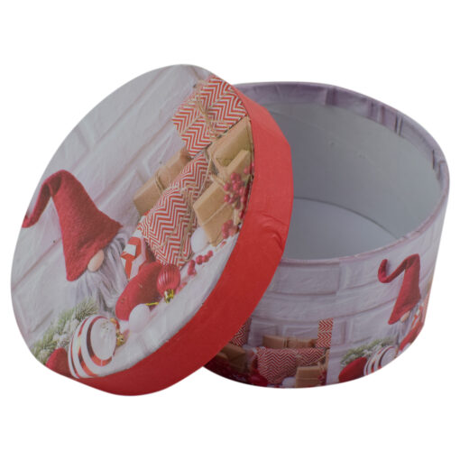 Cutie rotunda pentru cadouri - Design Craciun - Diverse modele