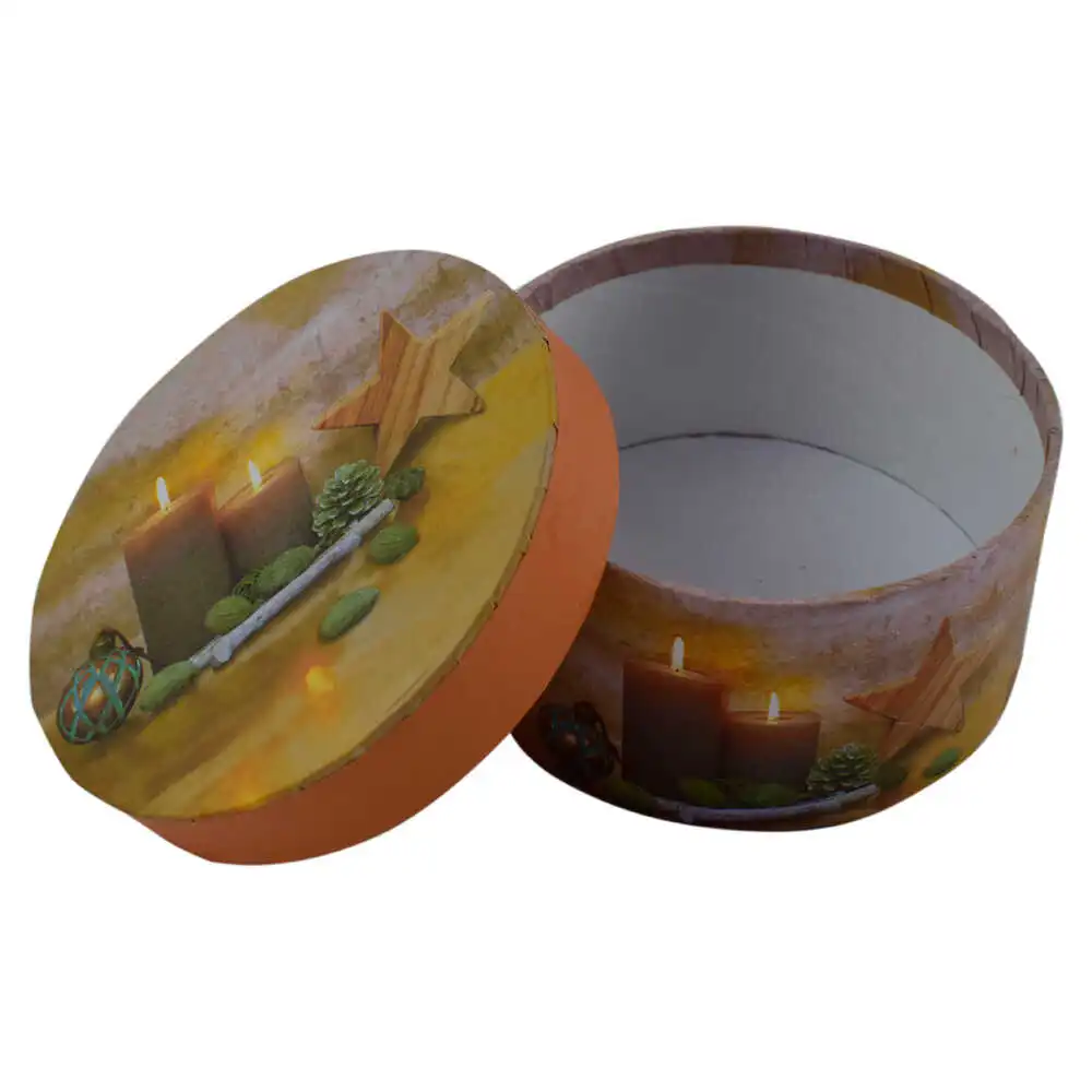 Cutie rotunda pentru cadouri - Design Craciun - Diverse modele Cutie rotunda pentru cadouri - Design Craciun - Diverse modele