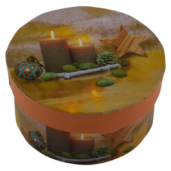 Cutie rotunda pentru cadouri - Design Craciun - Diverse modele